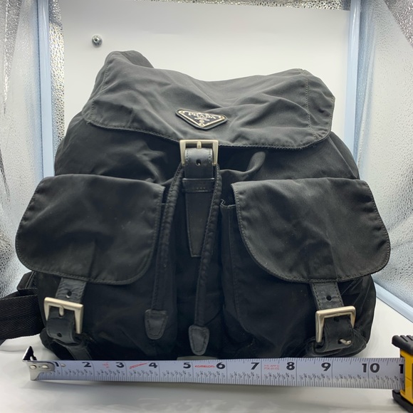 Prada authentic black nylon travel duffel backpack - Picture 7 of 16